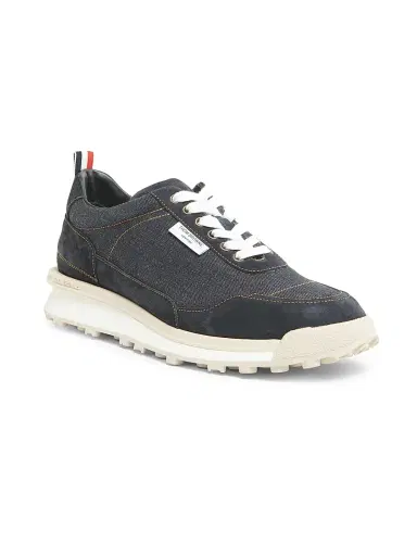 Thom Browne Men's Alumni Tech Denim Low-Top Sneakers | Thumbnail 3