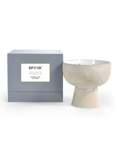 Blueme Balance White Lotus & Tea Scented Candle - Size Medium | Thumbnail 1 Blueme Balance White Lotus & Tea Scented Candle - Size Medium | Thumbnail 1
