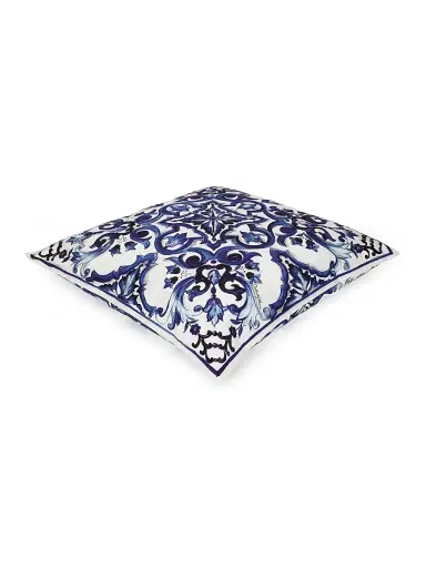 Dolce & Gabbana Blue Mediterraneo Canvas Cushion - Blue | Thumbnail 2 Dolce & Gabbana Blue Mediterraneo Canvas Cushion - Blue | Thumbnail 2