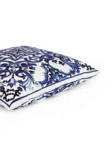 Dolce & Gabbana Blue Mediterraneo Canvas Cushion - Blue | Thumbnail 5 Dolce & Gabbana Blue Mediterraneo Canvas Cushion - Blue | Thumbnail 5