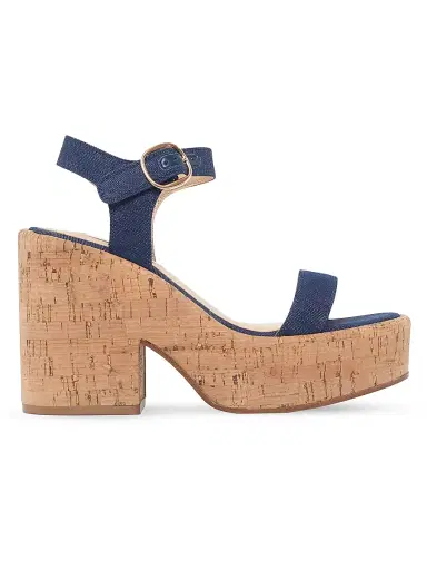Gabriela Hearst Women's Sardis 110MM Denim Platform Sandals - Denim - Size 11.5 | Thumbnail 1