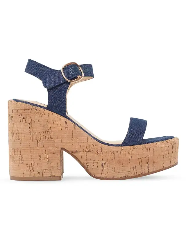 Gabriela Hearst Women's Sardis 110MM Denim Platform Sandals - Denim