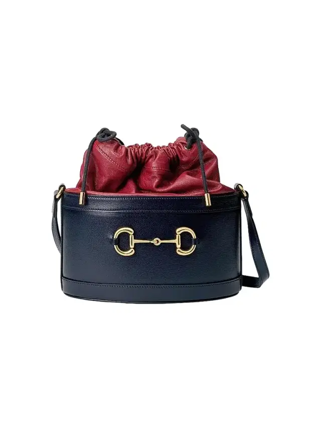 Gucci Women's Morsetto  Leather Bucket Bag - Blue