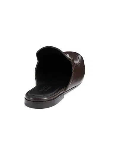 Gucci Men's Kings Flex Leather Mules - Dark Brown - Size 15 | Thumbnail 3 Gucci Men's Kings Flex Leather Mules - Dark Brown - Size 15 | Thumbnail 3