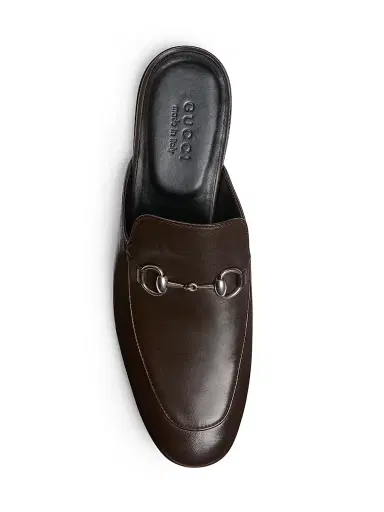 Gucci Men's Kings Flex Leather Mules - Dark Brown - Size 15 | Thumbnail 4 Gucci Men's Kings Flex Leather Mules - Dark Brown - Size 15 | Thumbnail 4