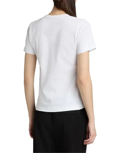Comme des Garçons SHIRT Women's Half Heart Cotton T-Shirt - White | Thumbnail 5 Comme des Garçons SHIRT Women's Half Heart Cotton T-Shirt - White | Thumbnail 5