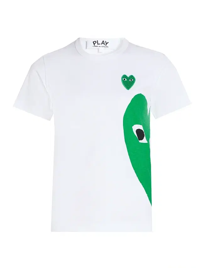 Comme des Garçons SHIRT Women's Half Heart Cotton T-Shirt - White