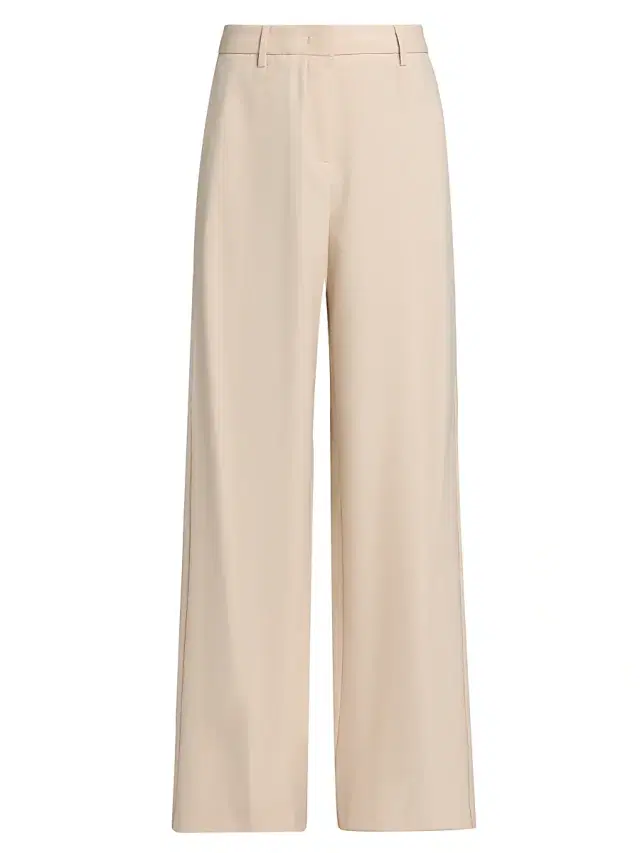 Fabiana Filippi Women's Tech Wide-Leg Trousers - Beige