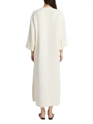 Fabiana Filippi Women's Embroidered Bib Linen-Blend Tunic Dress | Thumbnail 5