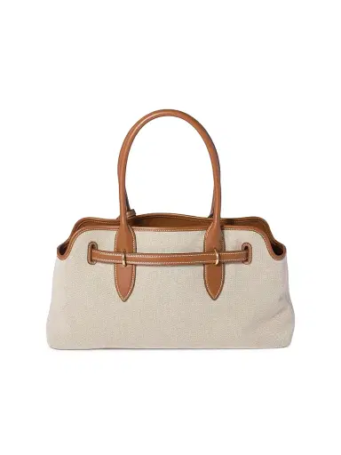 Miu Miu Women's Aventure Canvas and Leather Shoulder Bag | Thumbnail 3 Miu Miu Women's Aventure Canvas and Leather Shoulder Bag | Thumbnail 3