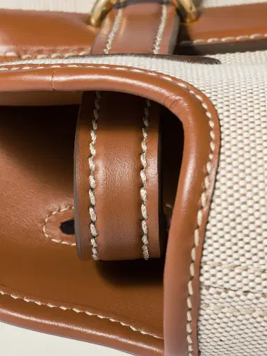 Miu Miu Women's Aventure Canvas and Leather Shoulder Bag | Thumbnail 5 Miu Miu Women's Aventure Canvas and Leather Shoulder Bag | Thumbnail 5