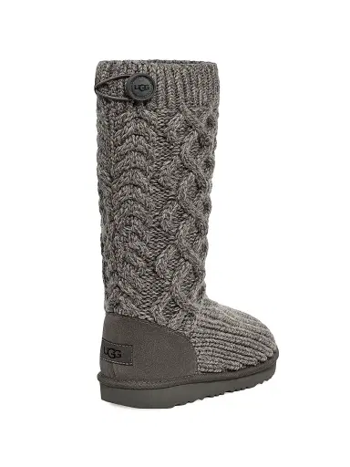 UGG Baby's, Little Girl's & Girl's Braided Knit Tall Boots - Grey - Size 10 (Toddler) | Thumbnail 2