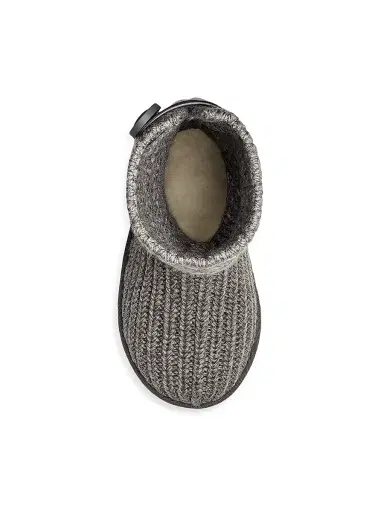 UGG Baby's, Little Girl's & Girl's Braided Knit Tall Boots - Grey - Size 10 (Toddler) | Thumbnail 5
