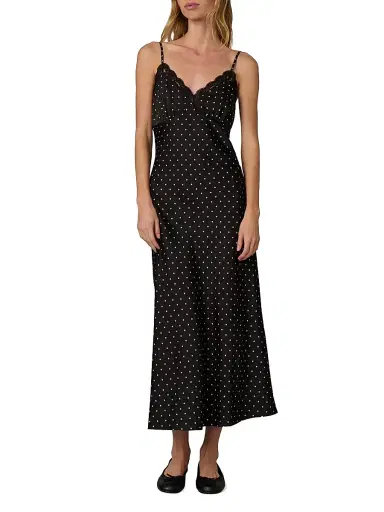 Joe's Jeans Women's The Ines Polka Dot Midi-Slipdress | Thumbnail 2 Joe's Jeans Women's The Ines Polka Dot Midi-Slipdress | Thumbnail 2
