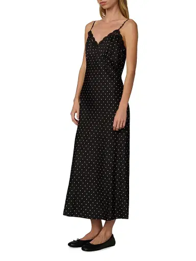 Joe's Jeans Women's The Ines Polka Dot Midi-Slipdress | Thumbnail 4 Joe's Jeans Women's The Ines Polka Dot Midi-Slipdress | Thumbnail 4