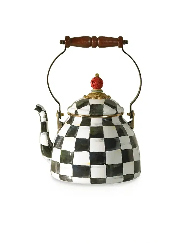 MacKenzie-Childs Courtly Check Tea Kettle