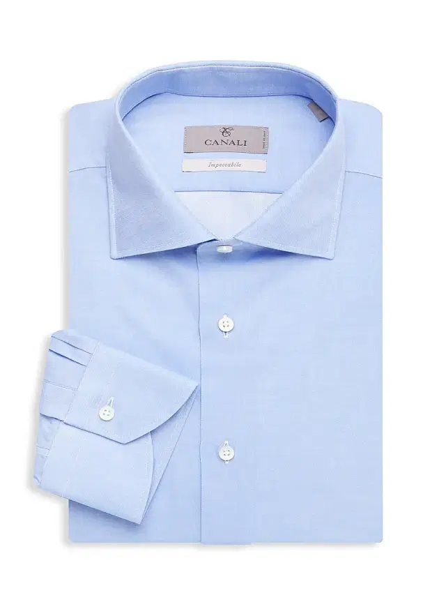 Canali Men's Impeccable Dress Shirt - Blue