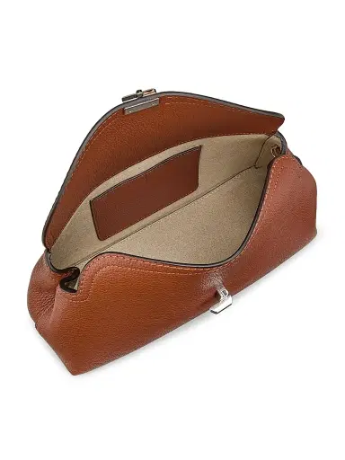 TOTEME Women's T-Lock Grained-Leather Clutch | Thumbnail 4 TOTEME Women's T-Lock Grained-Leather Clutch | Thumbnail 4