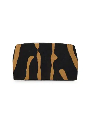 Ferragamo Women's Hug Zebra-Stripe Gancini Calf Hair Crossbody Bag - Kamari Beigetesta Di Moro | Thumbnail 3