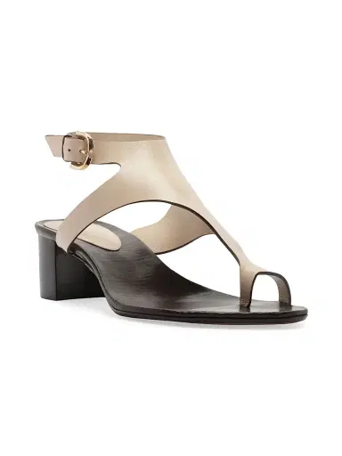 Alexandre Birman Women's Eliah 45MM Toe-Loop Leather Sandals - Shell | Thumbnail 2