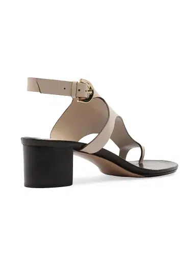 Alexandre Birman Women's Eliah 45MM Toe-Loop Leather Sandals - Shell | Thumbnail 3
