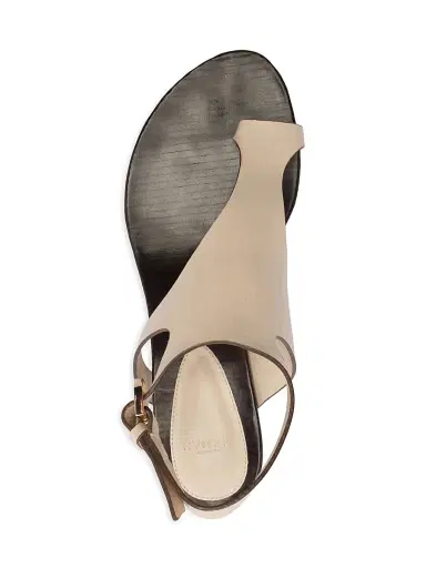 Alexandre Birman Women's Eliah 45MM Toe-Loop Leather Sandals - Shell | Thumbnail 4