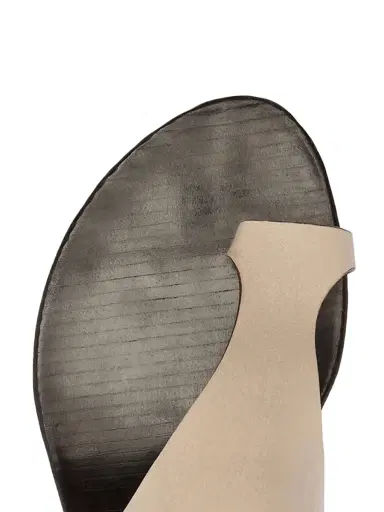 Alexandre Birman Women's Eliah 45MM Toe-Loop Leather Sandals - Shell | Thumbnail 5