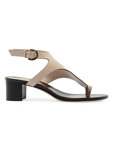 Alexandre Birman Women's Eliah 45MM Toe-Loop Leather Sandals - Shell | Thumbnail 1