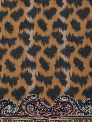 Etro Women's Orfeo Animal-Print Modal-Cashmere Scarf | Thumbnail 4