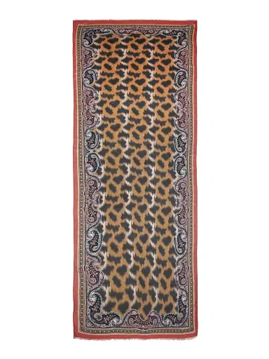 Etro Women's Orfeo Animal-Print Modal-Cashmere Scarf | Thumbnail 1