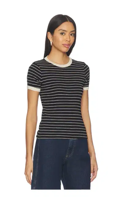 ENZA COSTA Cotton Stripe Classic Short Sleeve Tee | Thumbnail 2 ENZA COSTA Cotton Stripe Classic Short Sleeve Tee | Thumbnail 2
