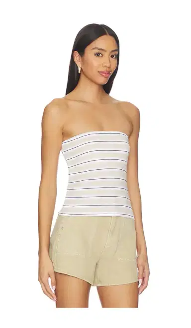 ENZA COSTA Stripe Classic Bandeau Top | Thumbnail 2