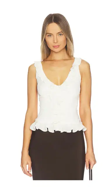 Runaway The Label Alexina Sleeveless Ruffle Top | Thumbnail 1 Runaway The Label Alexina Sleeveless Ruffle Top | Thumbnail 1