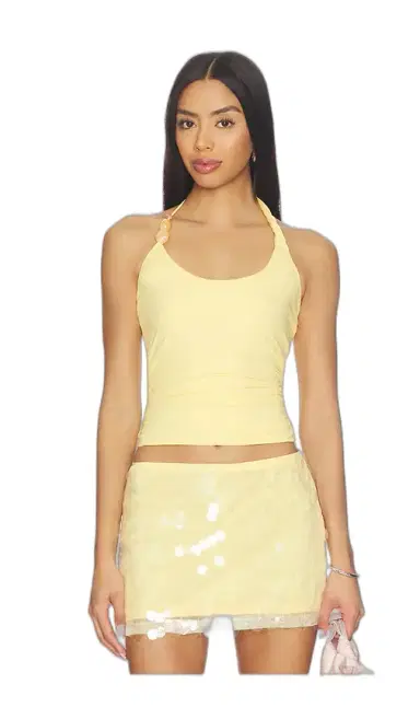 SNDYS Lexie Twist Halter Tank Top | Thumbnail 1 SNDYS Lexie Twist Halter Tank Top | Thumbnail 1