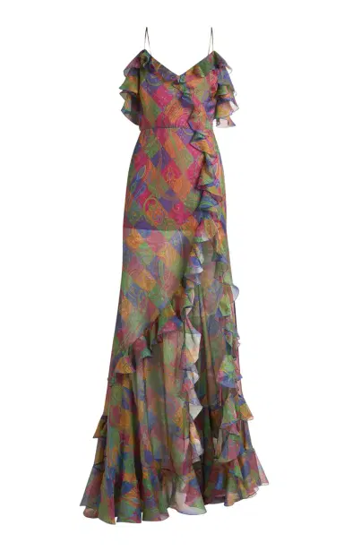 Etro Silk Off-The-Shoulder Maxi Dress | Thumbnail 4