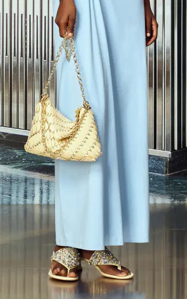 Rabanne Leather Paillette Shoulder Bag | Thumbnail 2