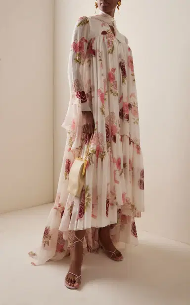 Giambattista Valli Floral Georgette Maxi Dress | Thumbnail 2