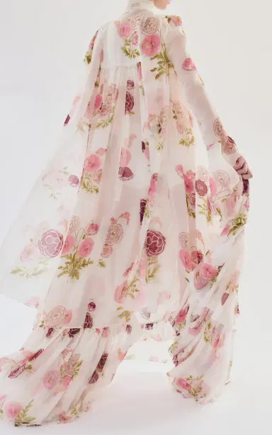 Giambattista Valli Floral Georgette Maxi Dress | Thumbnail 5