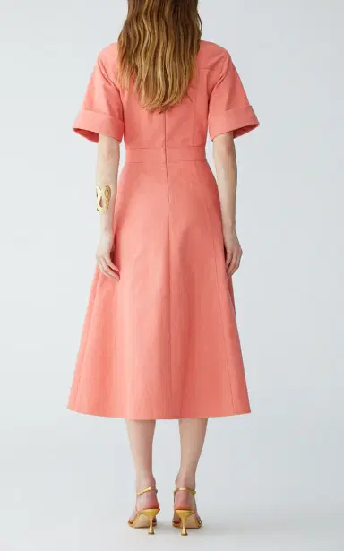 Carolina Herrera Button-Front Denim Dress | Thumbnail 5