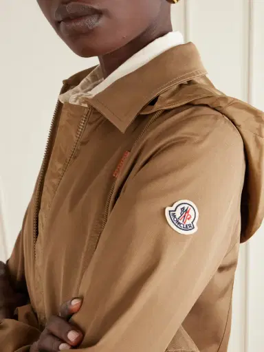 Moncler Adenium Cropped Hooded Shell-paneled Gabardine Jacket | Thumbnail 5
