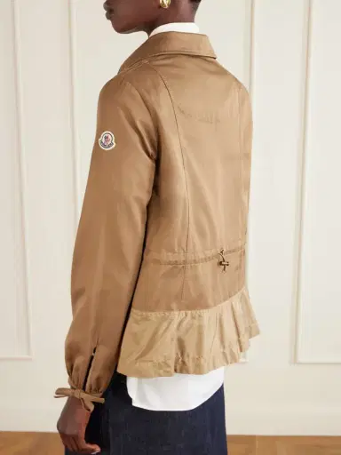 Moncler Adenium Cropped Hooded Shell-paneled Gabardine Jacket | Thumbnail 6