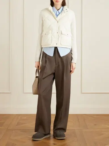 Moncler Cropped Knitted And Padded Quilted Shell Down Cardigan | Thumbnail 2