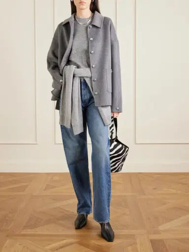 Anine Bing Luca Wool And Cashmere-blend Jacket | Thumbnail 2 Anine Bing Luca Wool And Cashmere-blend Jacket | Thumbnail 2