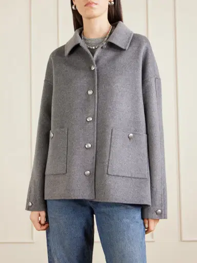 Anine Bing Luca Wool And Cashmere-blend Jacket | Thumbnail 3 Anine Bing Luca Wool And Cashmere-blend Jacket | Thumbnail 3