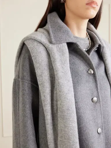 Anine Bing Luca Wool And Cashmere-blend Jacket | Thumbnail 5 Anine Bing Luca Wool And Cashmere-blend Jacket | Thumbnail 5