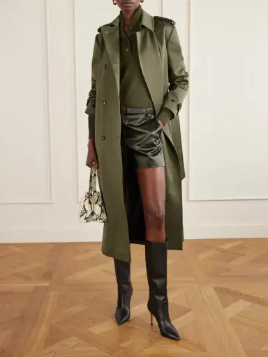 Veronica de Piante Amara Double-breasted Belted Cotton Trench Coat | Thumbnail 2 Veronica de Piante Amara Double-breasted Belted Cotton Trench Coat | Thumbnail 2