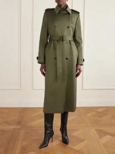 Veronica de Piante Amara Double-breasted Belted Cotton Trench Coat | Thumbnail 3 Veronica de Piante Amara Double-breasted Belted Cotton Trench Coat | Thumbnail 3