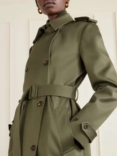 Veronica de Piante Amara Double-breasted Belted Cotton Trench Coat | Thumbnail 5 Veronica de Piante Amara Double-breasted Belted Cotton Trench Coat | Thumbnail 5