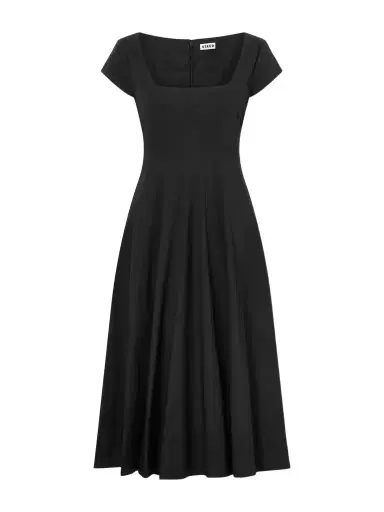 Staud Wells Paneled Cotton-blend Poplin Midi Dress | Thumbnail 1