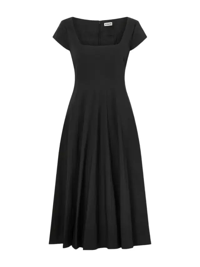 Wells Paneled Cotton-blend Poplin Midi Dress